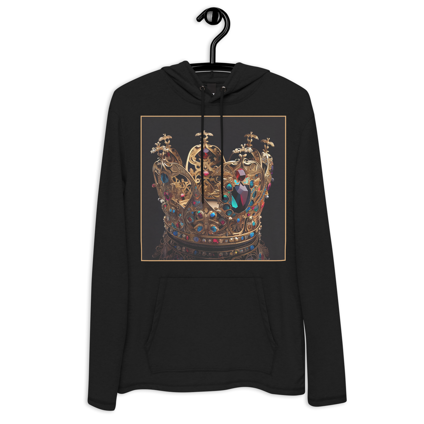 King's Crown 1 Customizable Unisex Lightweight Hoodie