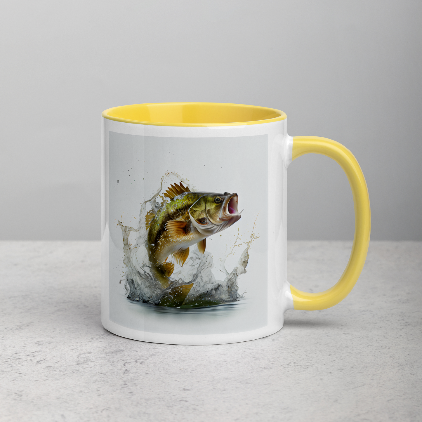 Small Mouth Bass Mug with Color Inside