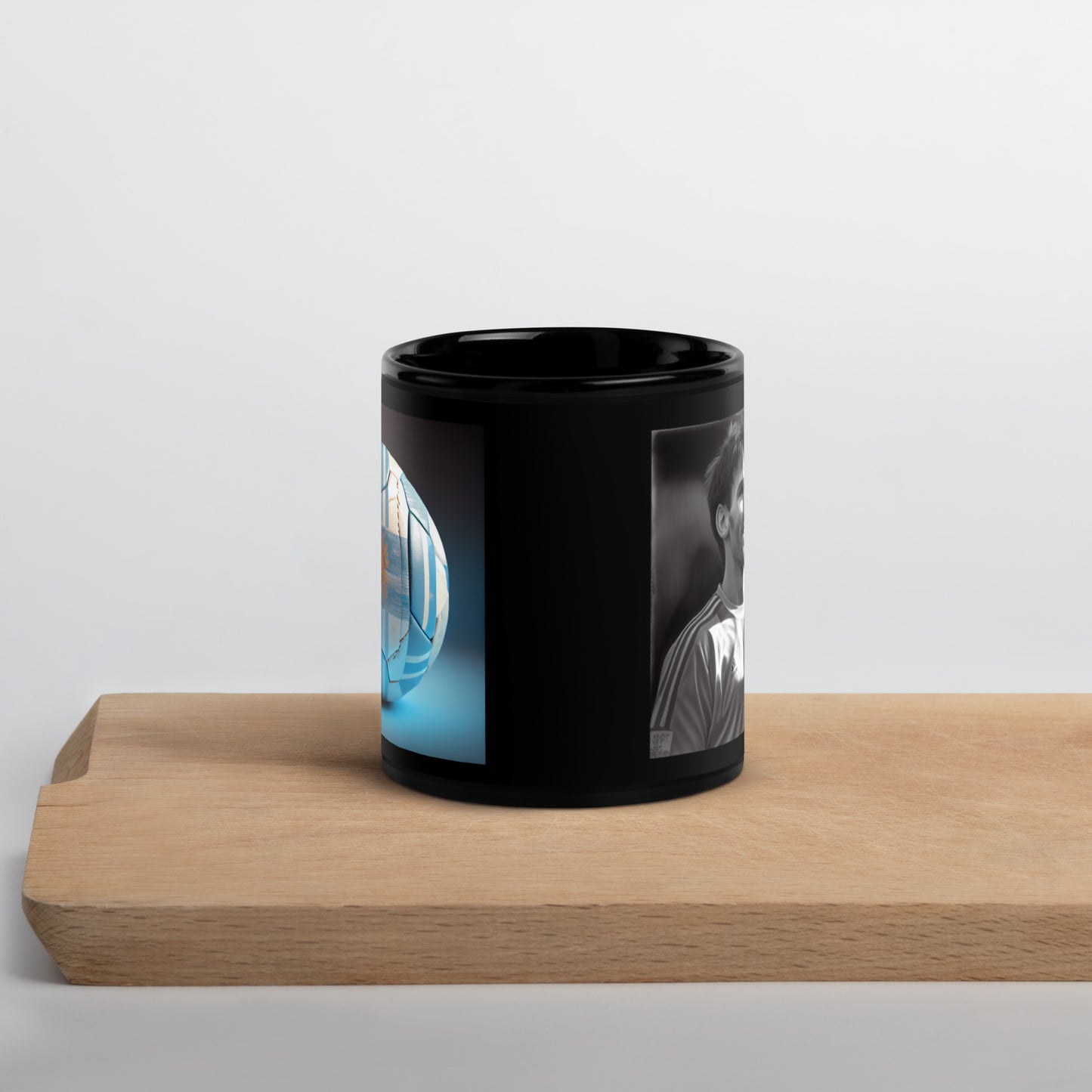 Messi World Cup Black Glossy Mug