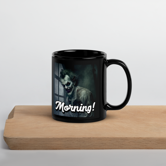 Morning! Joker Black Glossy Mug