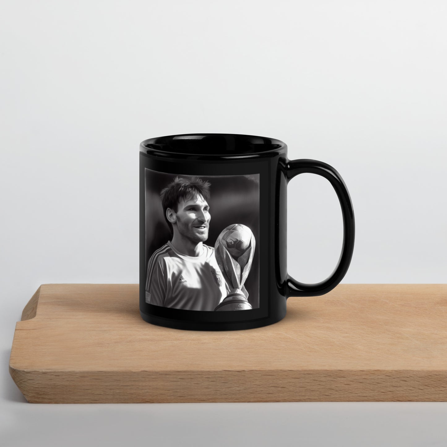 Messi World Cup Black Glossy Mug