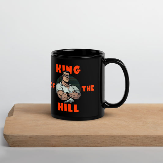 King of the Hill V2 Black Glossy Mug