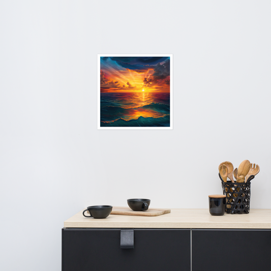 Caribbean Sunset Photo paper poster