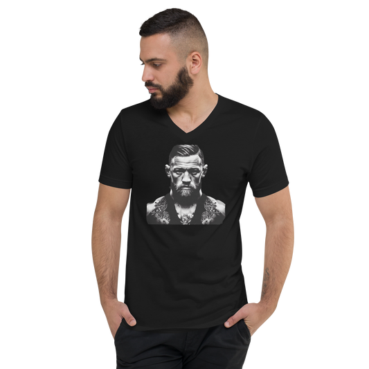 Gothic Conor McGregor Unisex Short Sleeve V-Neck T-Shirt