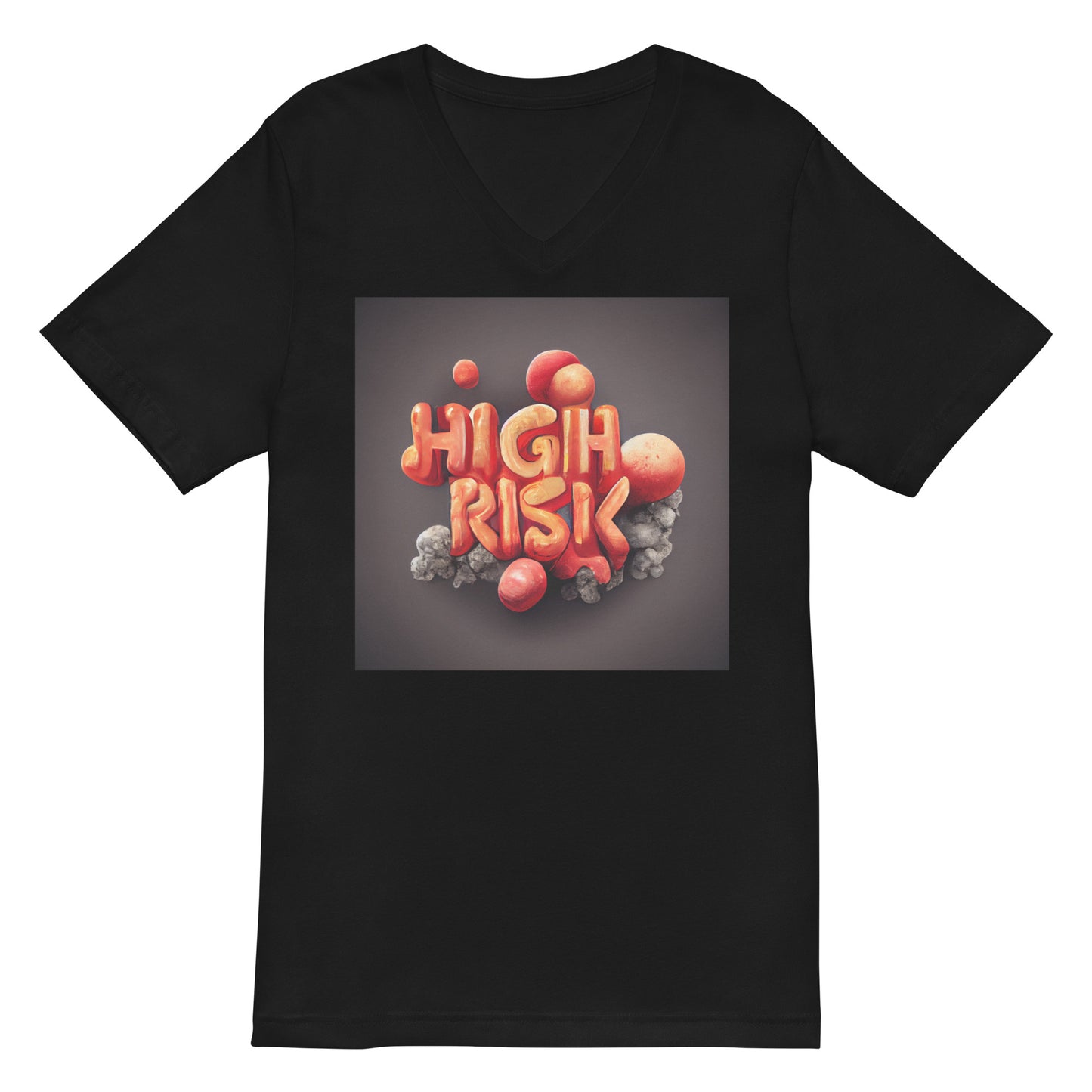 High Risk Bubbles Unisex Short Sleeve V-Neck T-Shirt