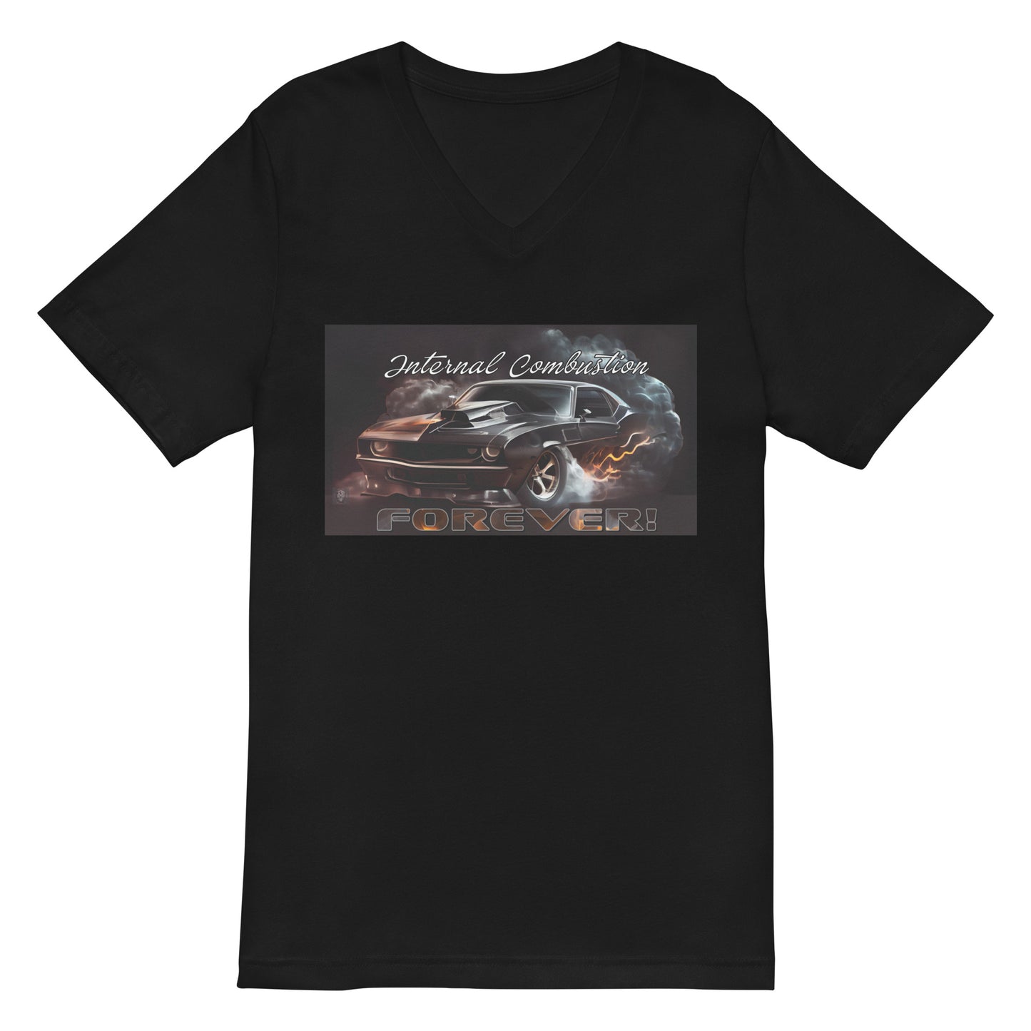 Internal Combustion Forever Unisex Short Sleeve V-Neck T-Shirt