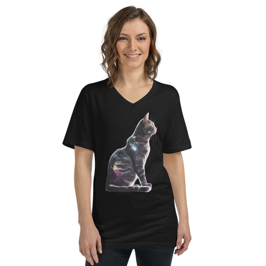 Cat Universe Unisex Short Sleeve V-Neck T-Shirt