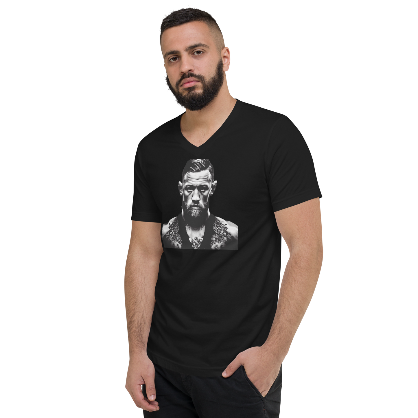 Gothic Conor McGregor Unisex Short Sleeve V-Neck T-Shirt