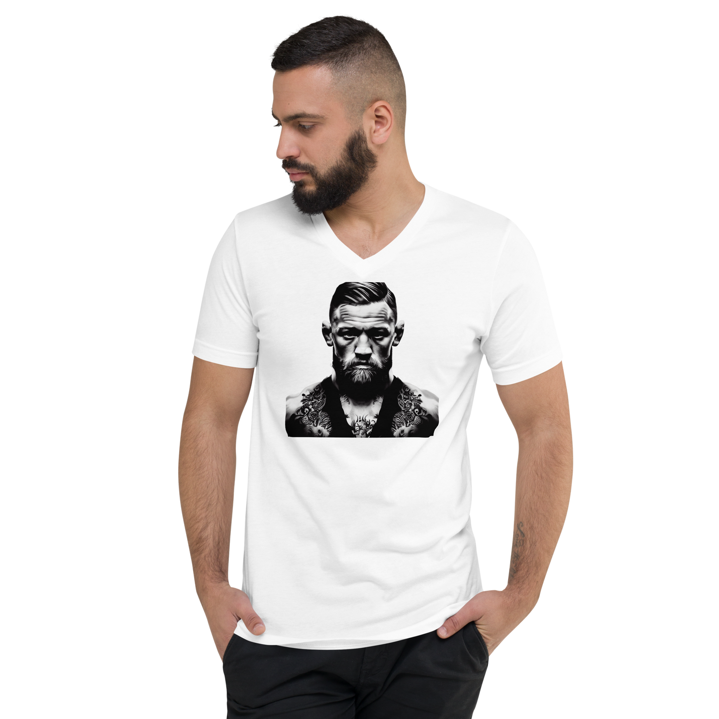 Gothic Conor McGregor Unisex Short Sleeve V-Neck T-Shirt