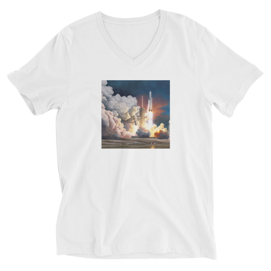 Falcon Heavy Unisex Short Sleeve V-Neck T-Shirt