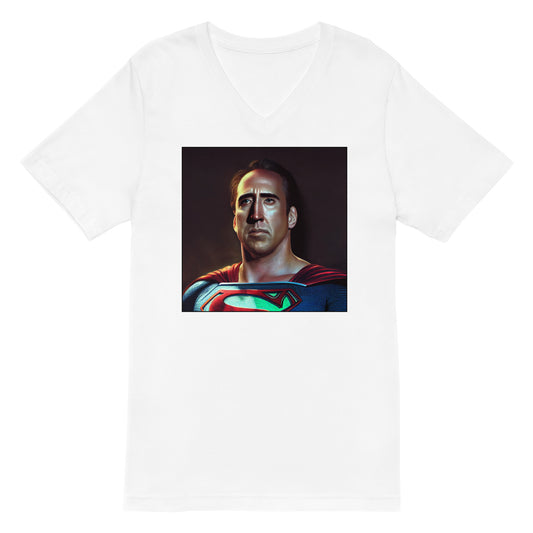 Super Cage Unisex Short Sleeve V-Neck T-Shirt