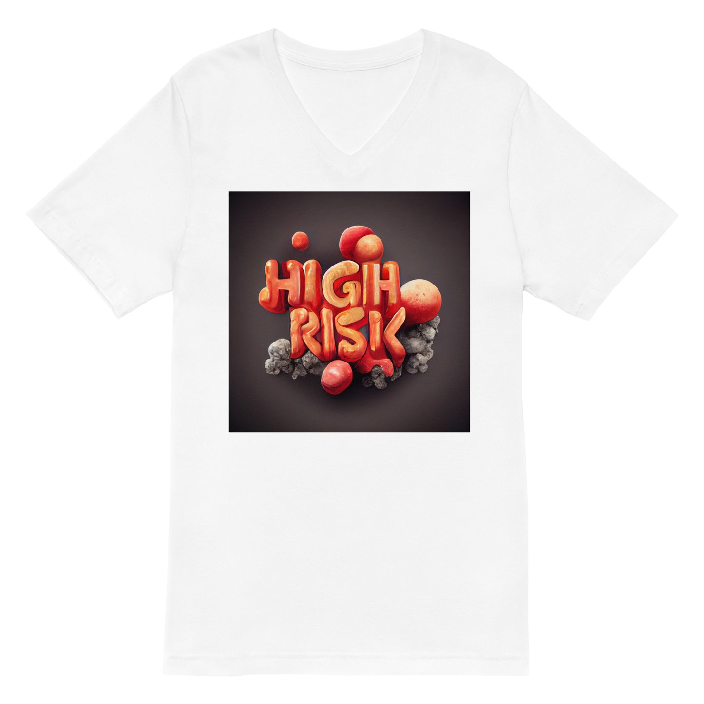 High Risk Bubbles Unisex Short Sleeve V-Neck T-Shirt