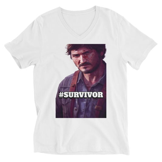 Survivor Unisex Short Sleeve V-Neck T-Shirt