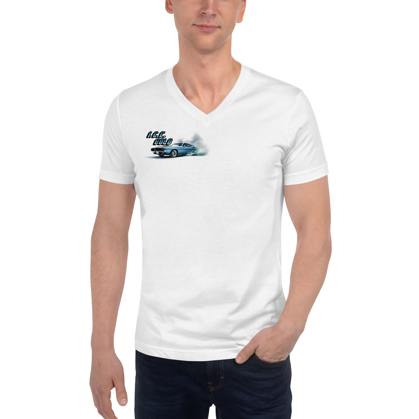 ICE COLD Unisex Short Sleeve V-Neck T-Shirt