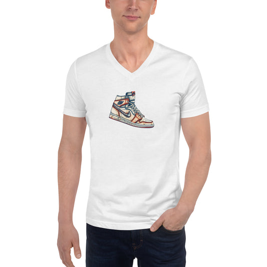 The OG shoe Unisex Short Sleeve V-Neck T-Shirt