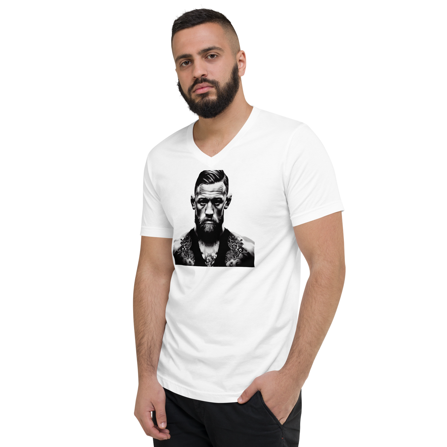 Gothic Conor McGregor Unisex Short Sleeve V-Neck T-Shirt