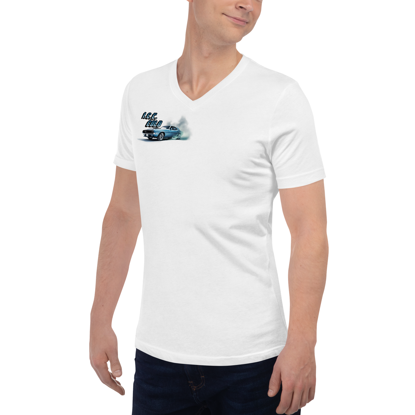 ICE COLD Unisex Short Sleeve V-Neck T-Shirt