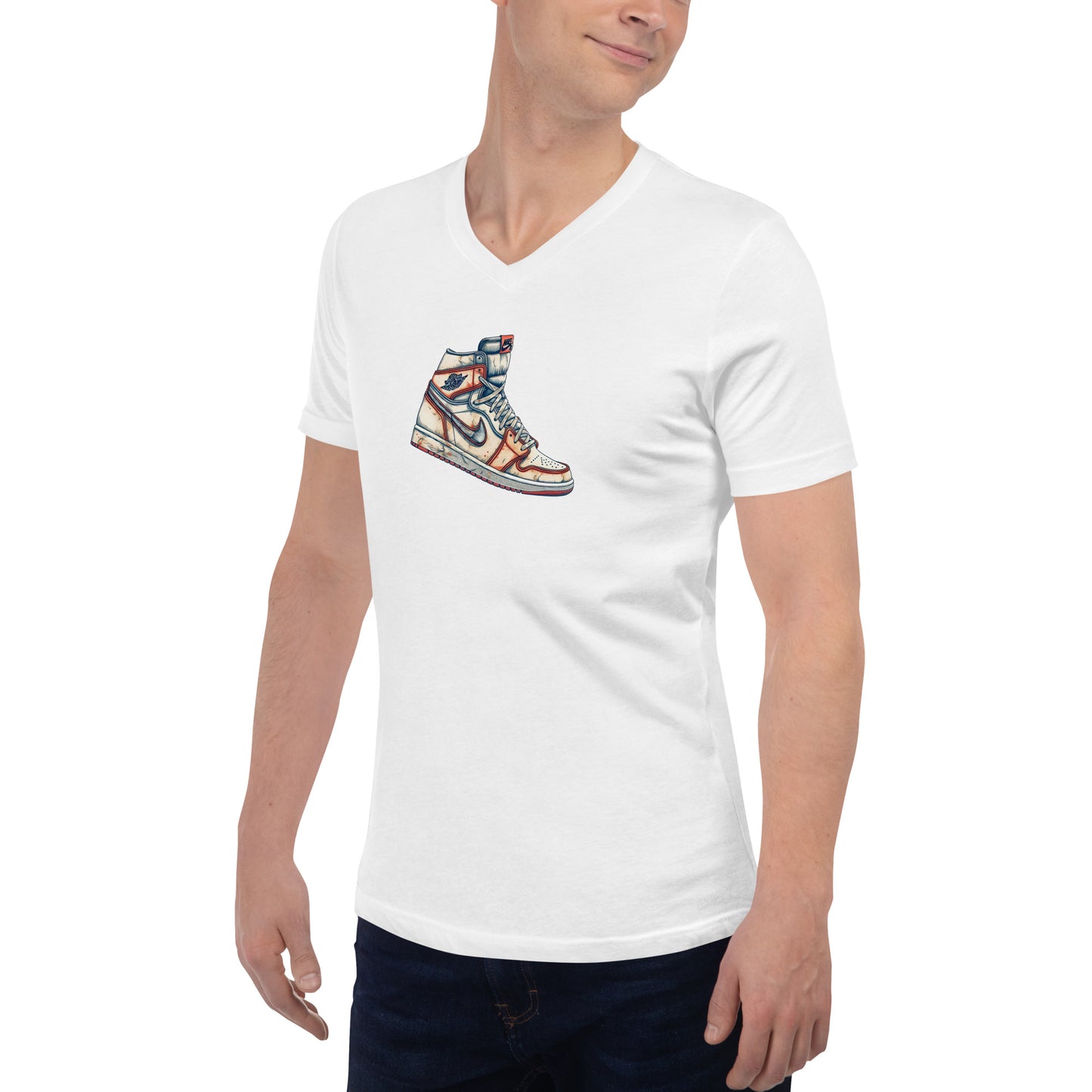 The OG shoe Unisex Short Sleeve V-Neck T-Shirt