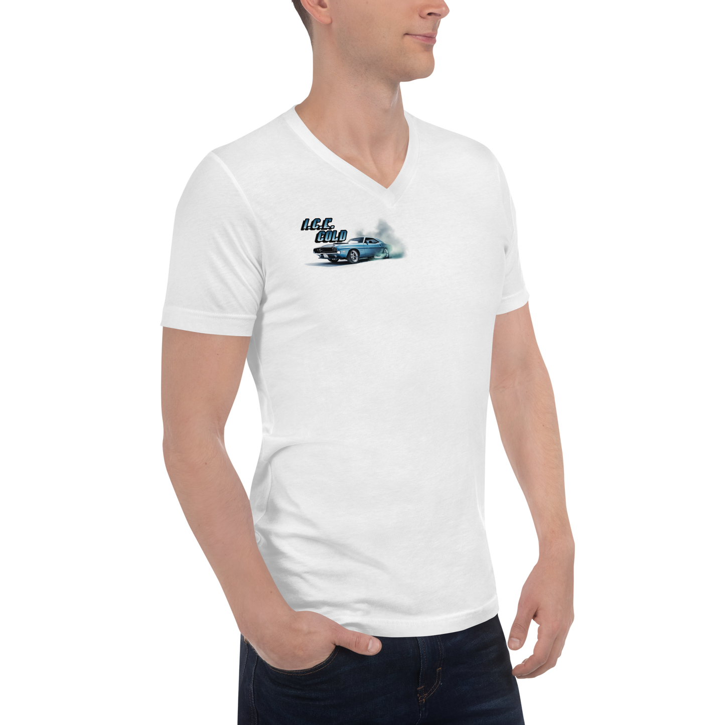 ICE COLD Unisex Short Sleeve V-Neck T-Shirt