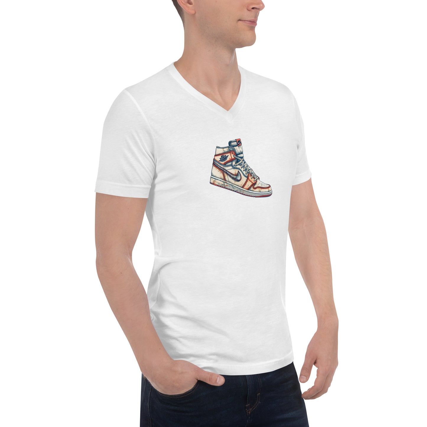 The OG shoe Unisex Short Sleeve V-Neck T-Shirt