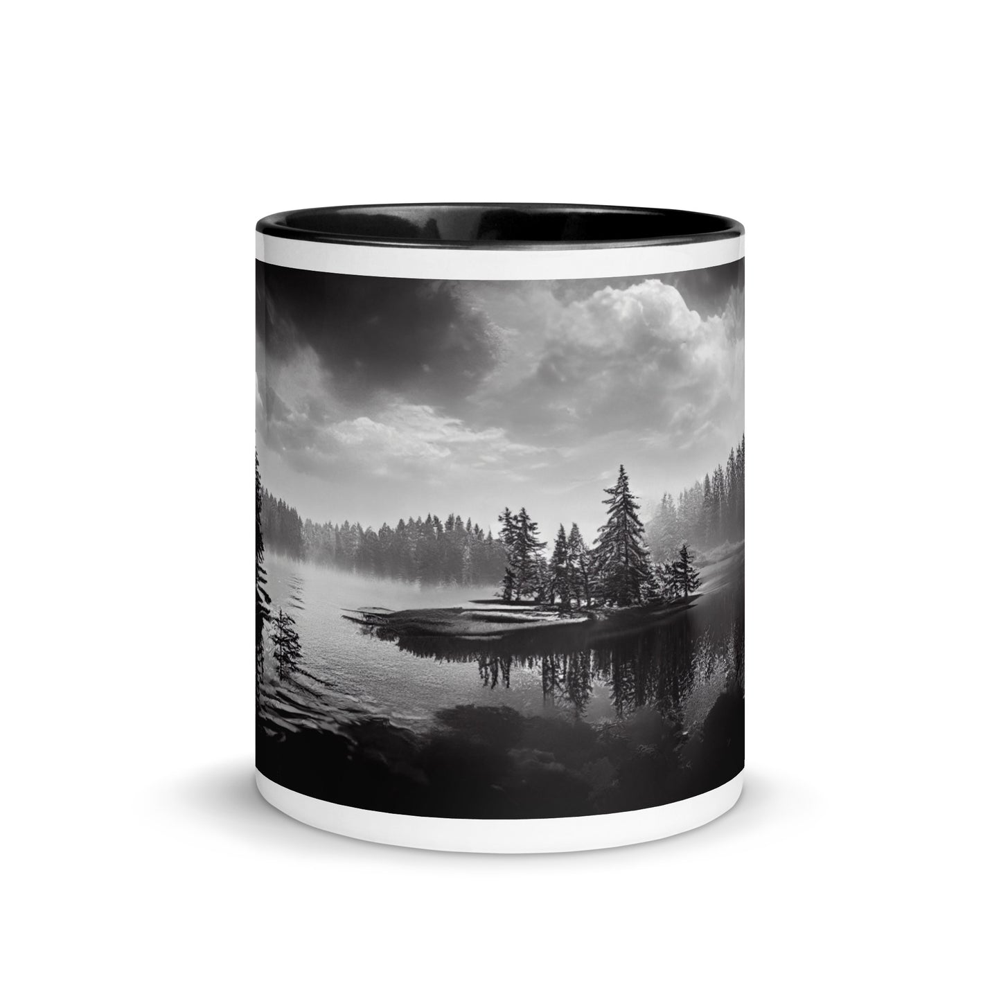 Northern Lake Mug with Color Inside