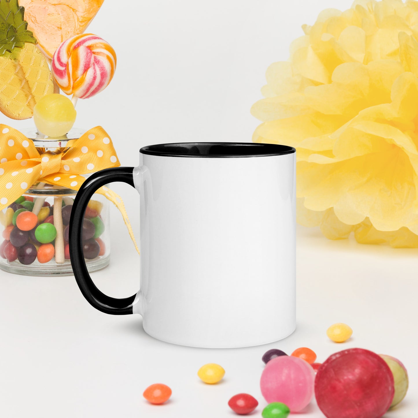 Hybrid Sunflower Frame Mug with Color Inside