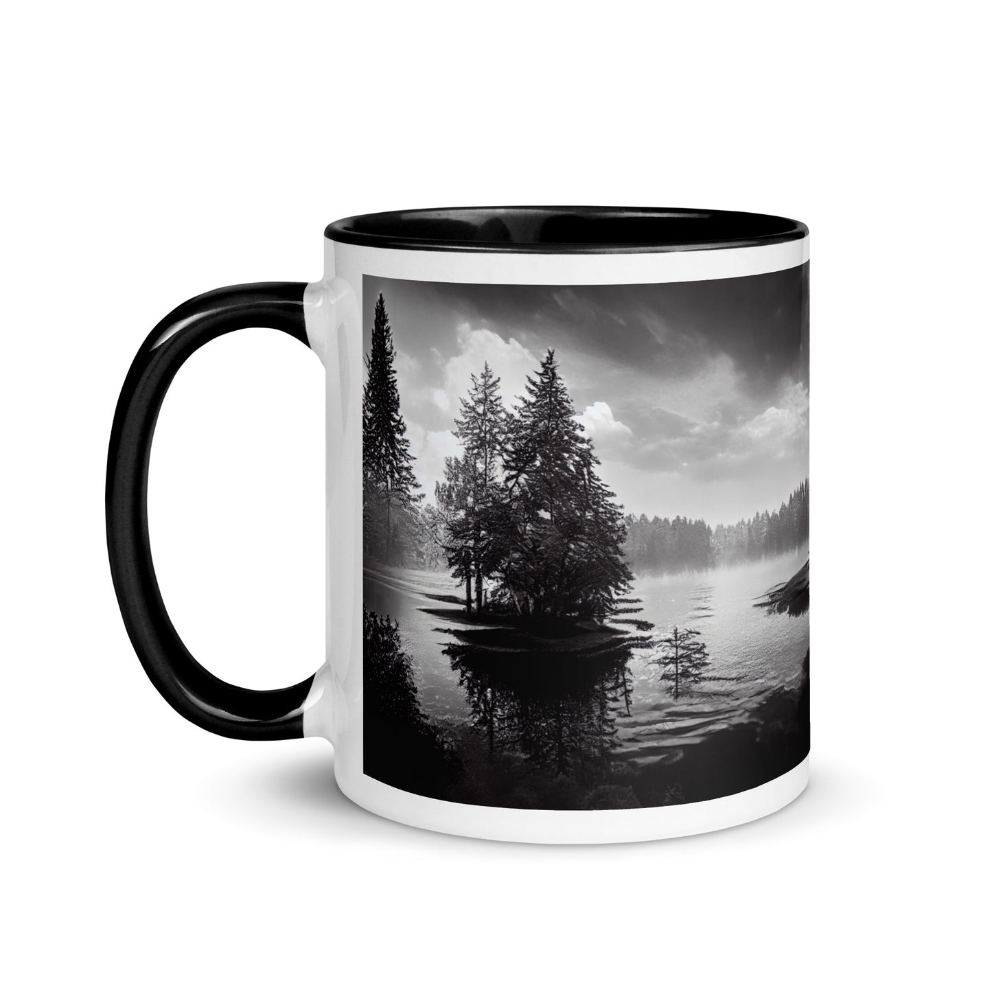 Northern Lake Mug with Color Inside