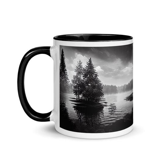 Northern Lake Mug with Color Inside