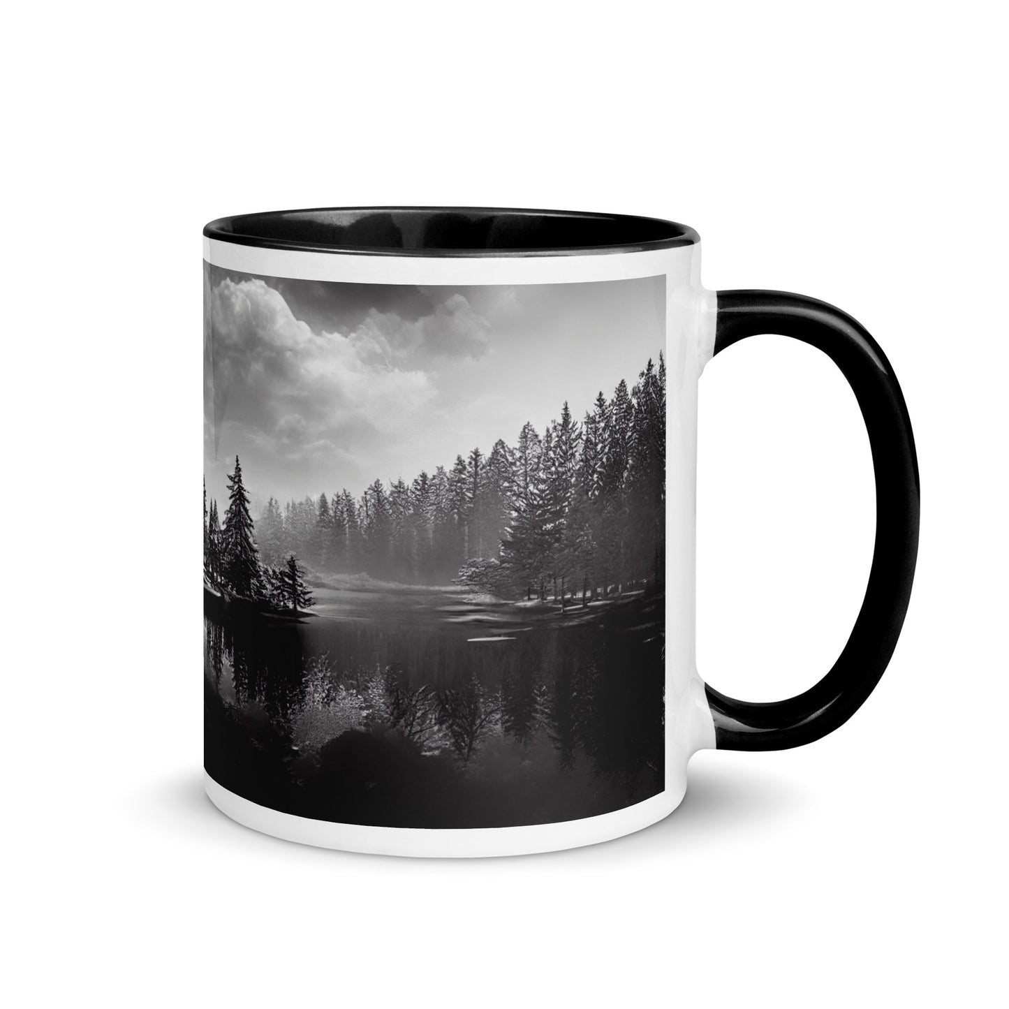 Northern Lake Mug with Color Inside