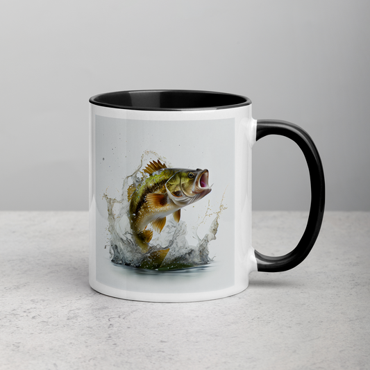 Small Mouth Bass Mug with Color Inside