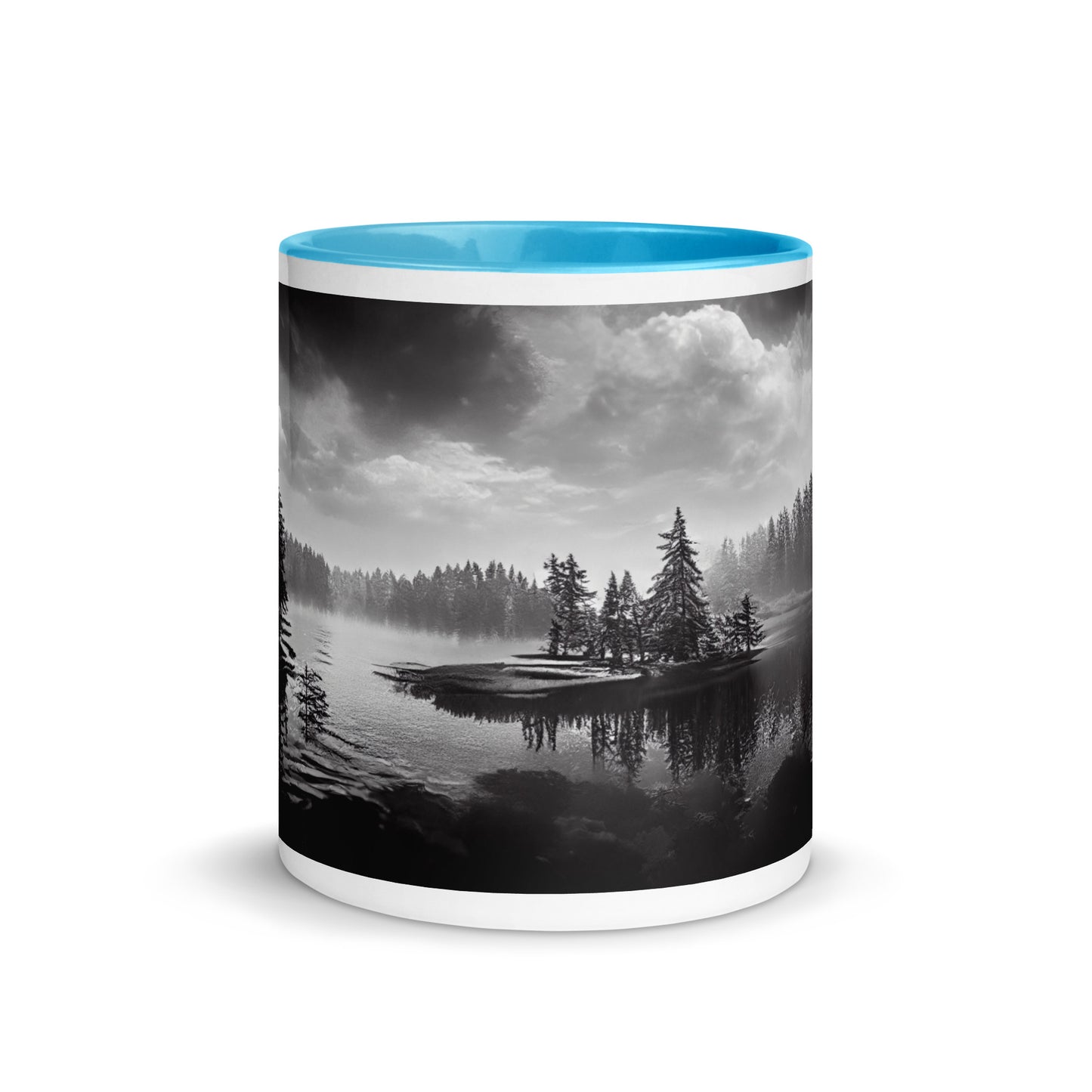 Northern Lake Mug with Color Inside