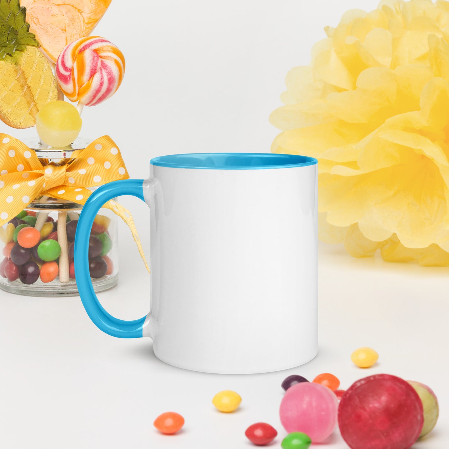 Hybrid Sunflower Frame Mug with Color Inside