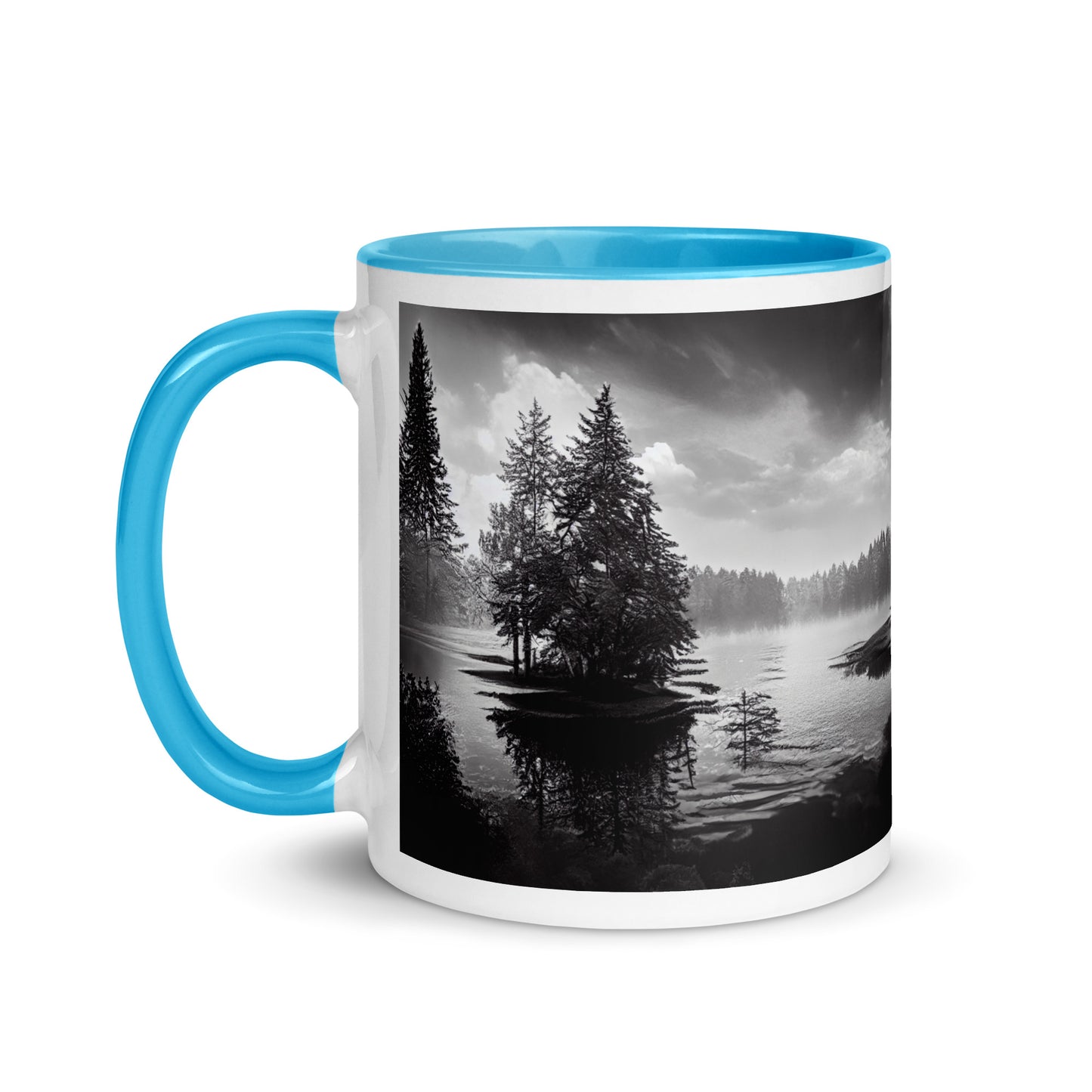 Northern Lake Mug with Color Inside