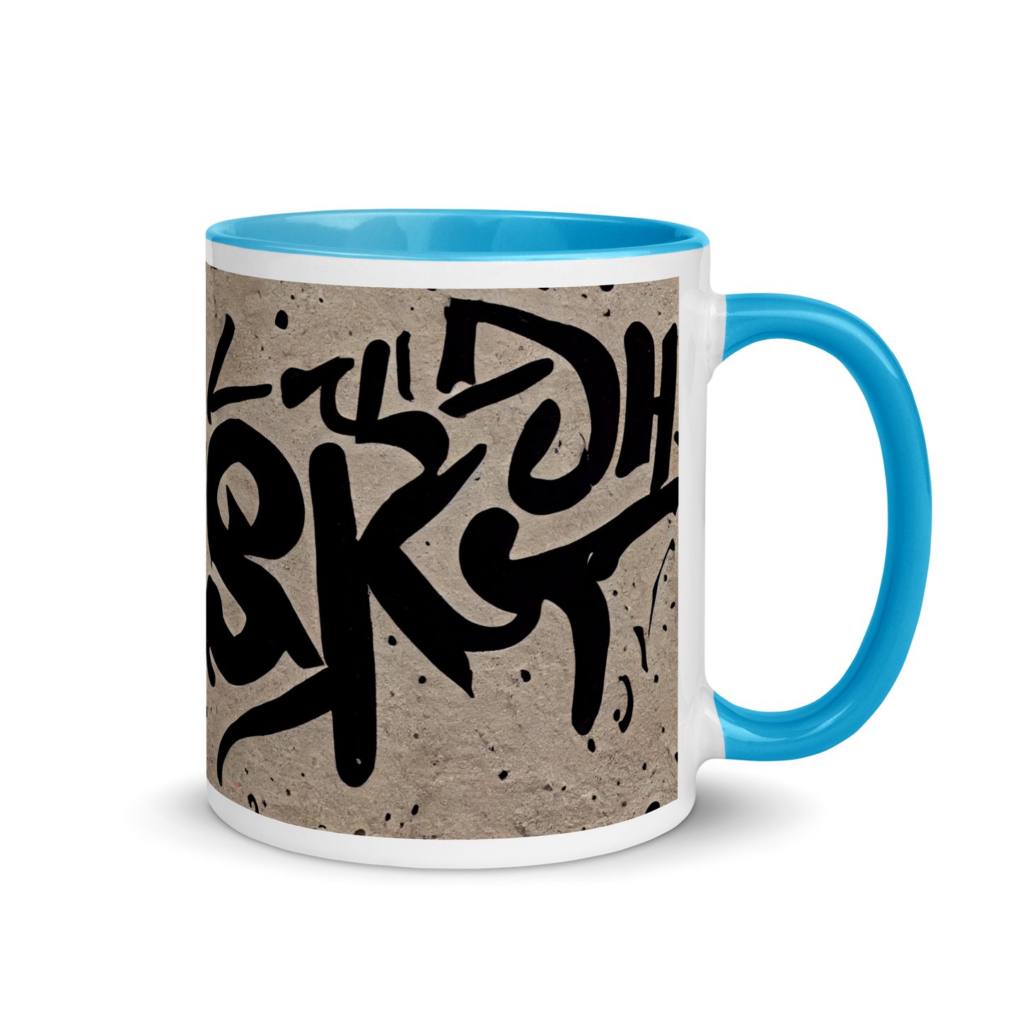 "High Risk" Graffiti Style Mug with Color Inside