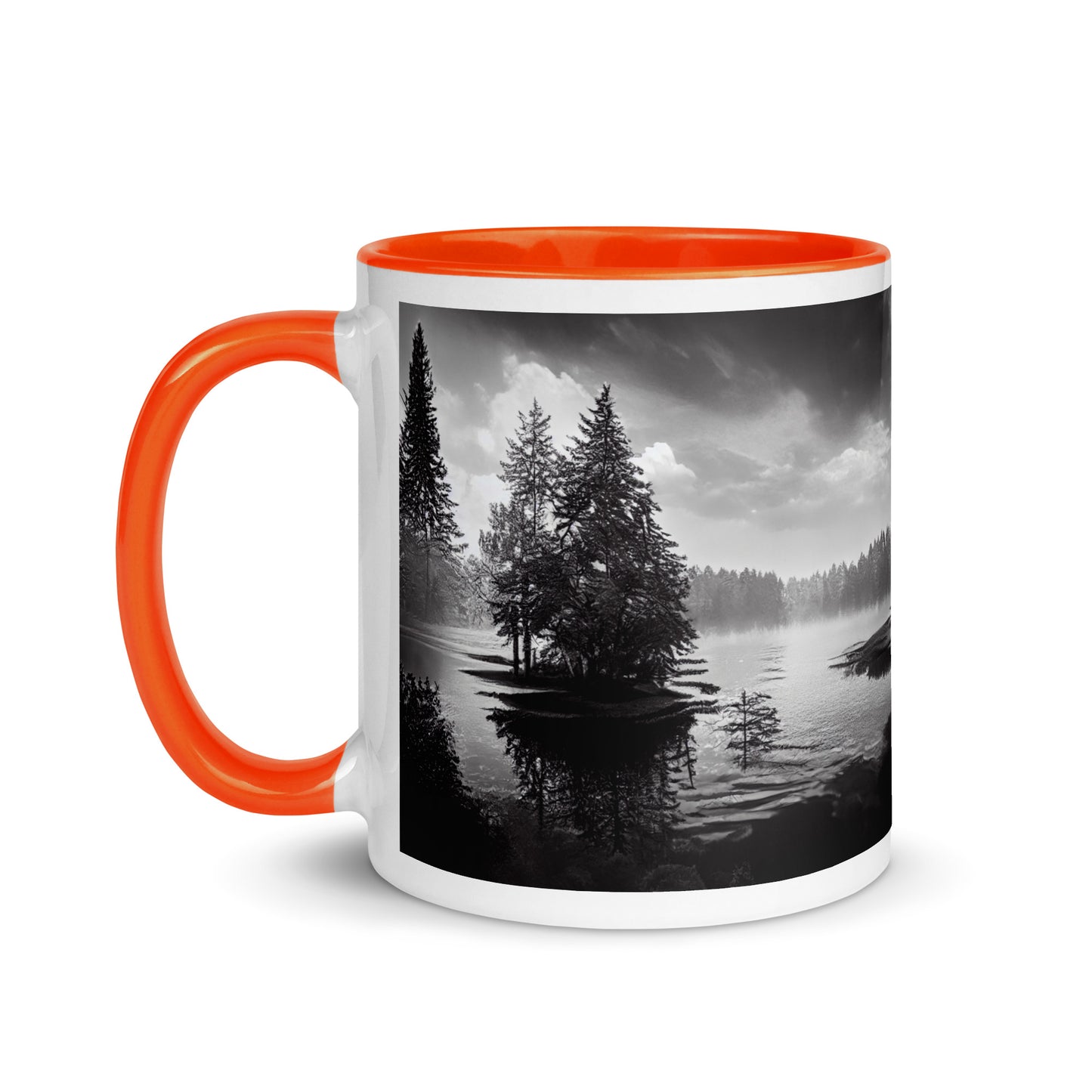 Northern Lake Mug with Color Inside