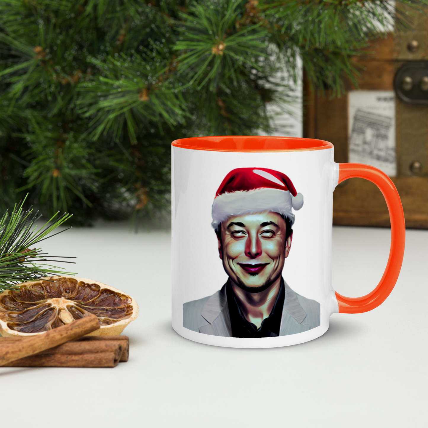 Santa Musk Mug with Color Inside