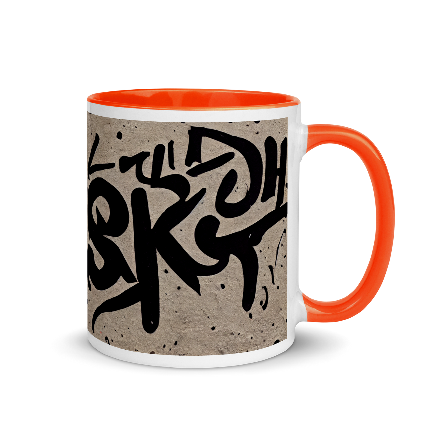 "High Risk" Graffiti Style Mug with Color Inside
