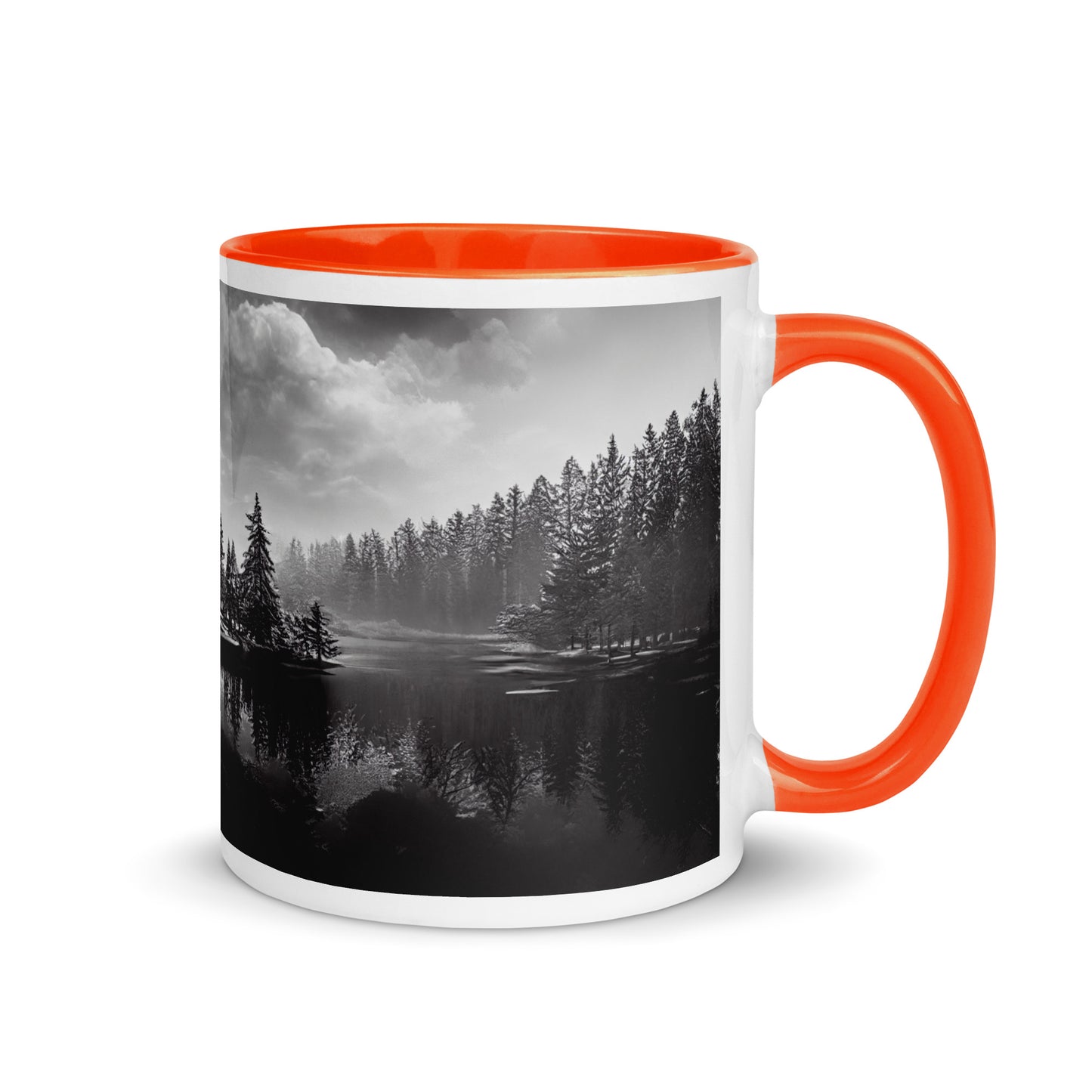 Northern Lake Mug with Color Inside