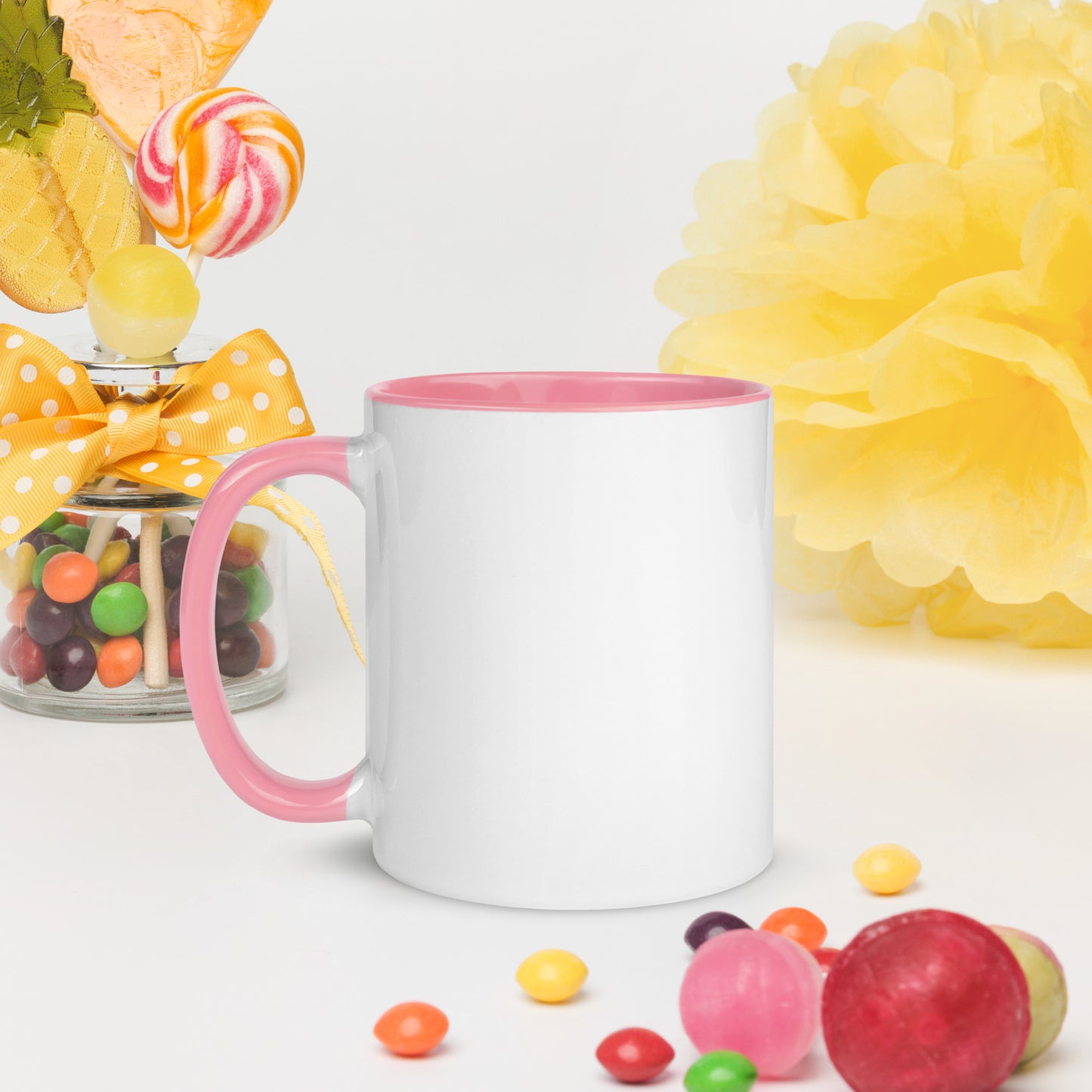 Hybrid Sunflower Frame Mug with Color Inside
