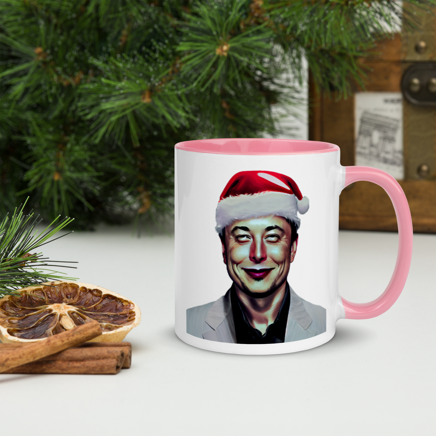 Santa Musk Mug with Color Inside