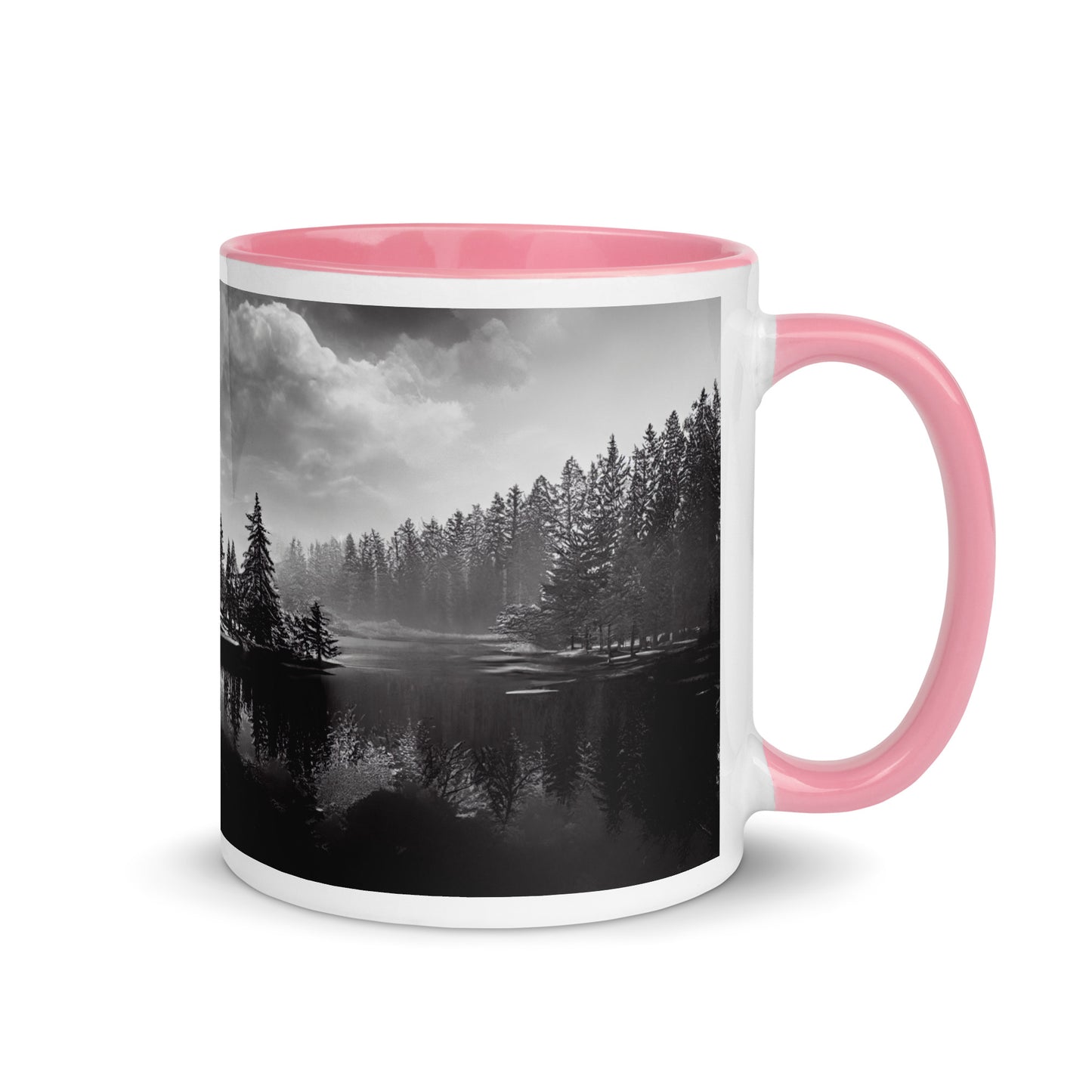 Northern Lake Mug with Color Inside