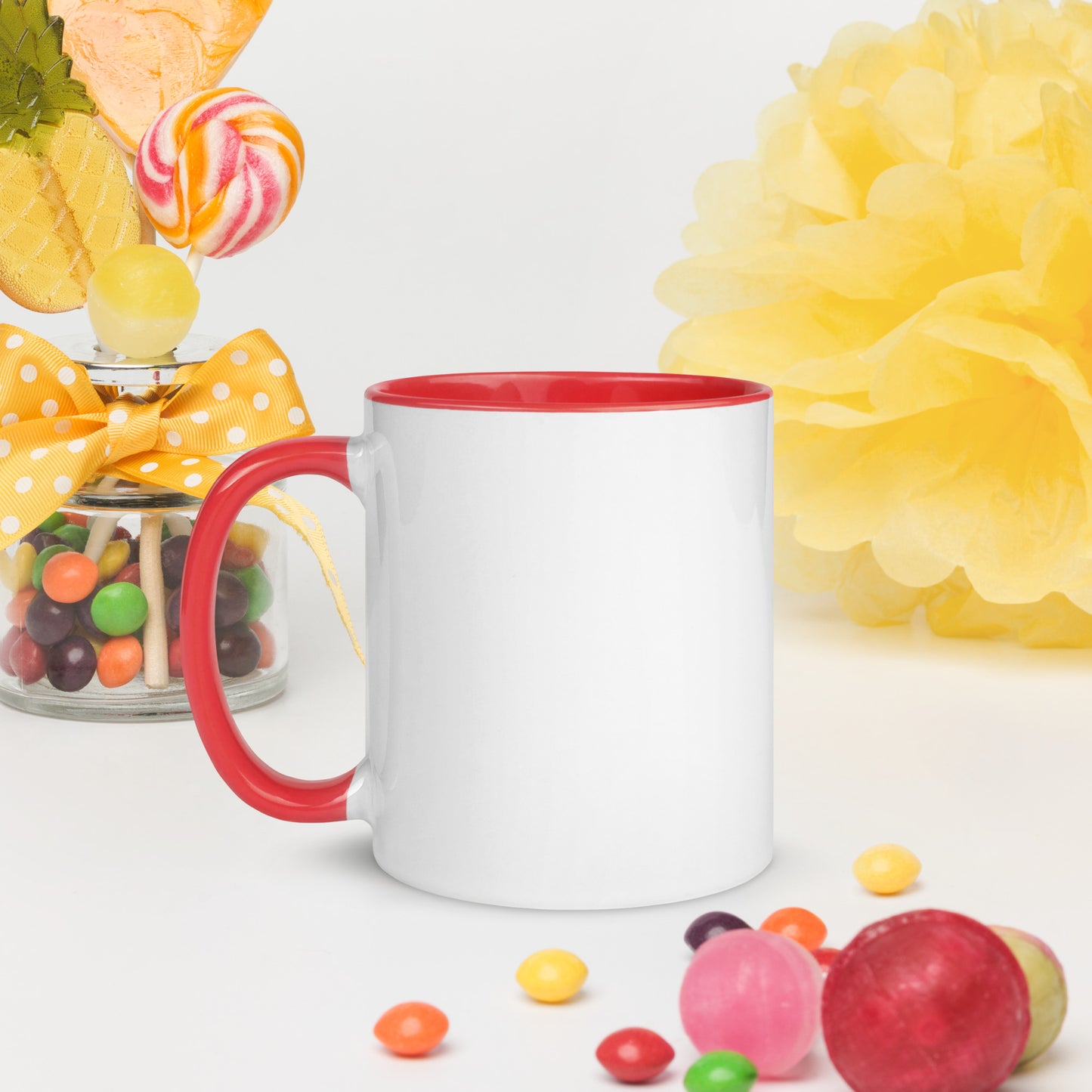 Hybrid Sunflower Frame Mug with Color Inside