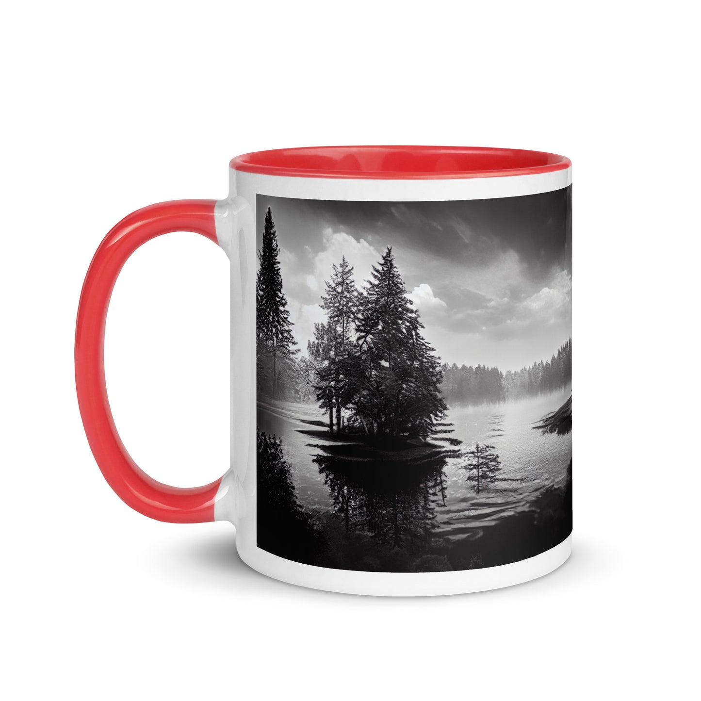 Northern Lake Mug with Color Inside