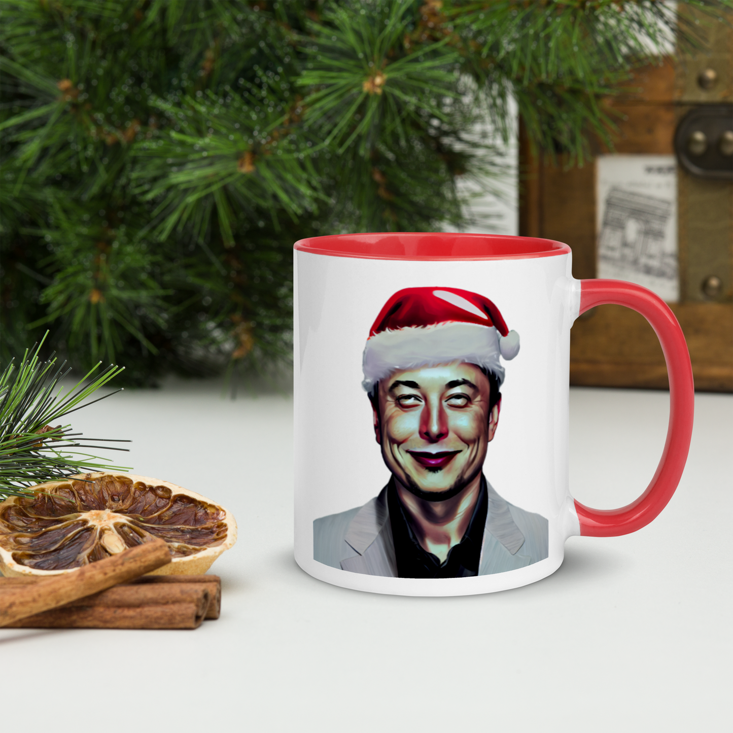 Santa Musk Mug with Color Inside