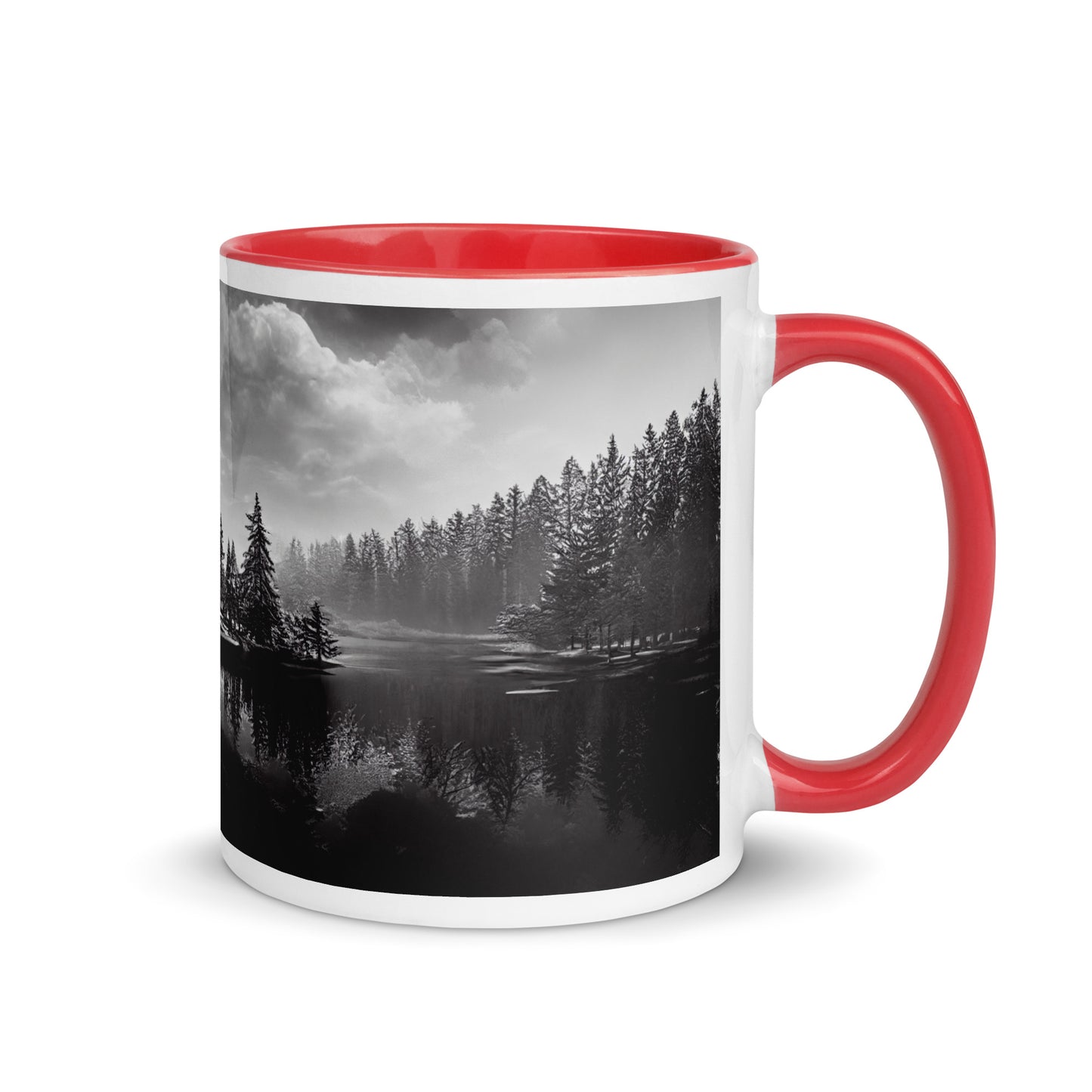 Northern Lake Mug with Color Inside