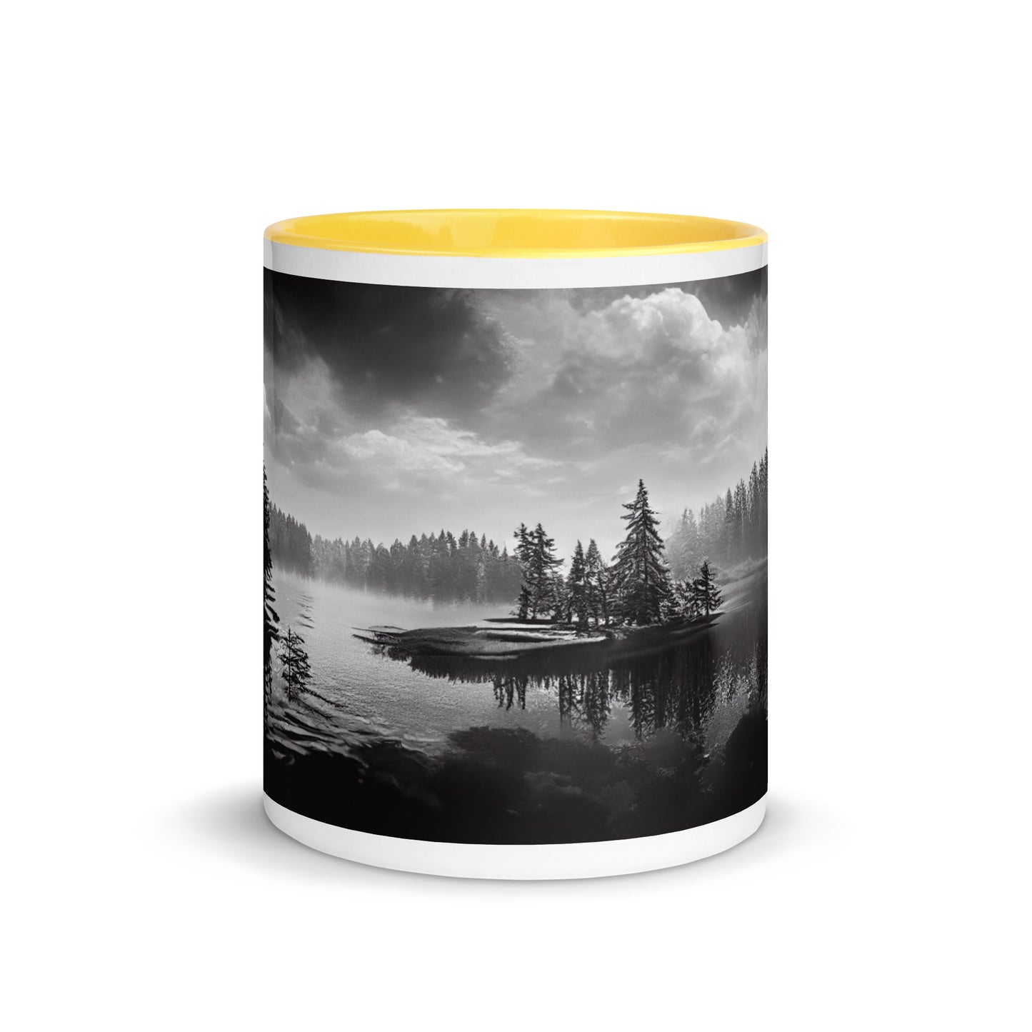 Northern Lake Mug with Color Inside