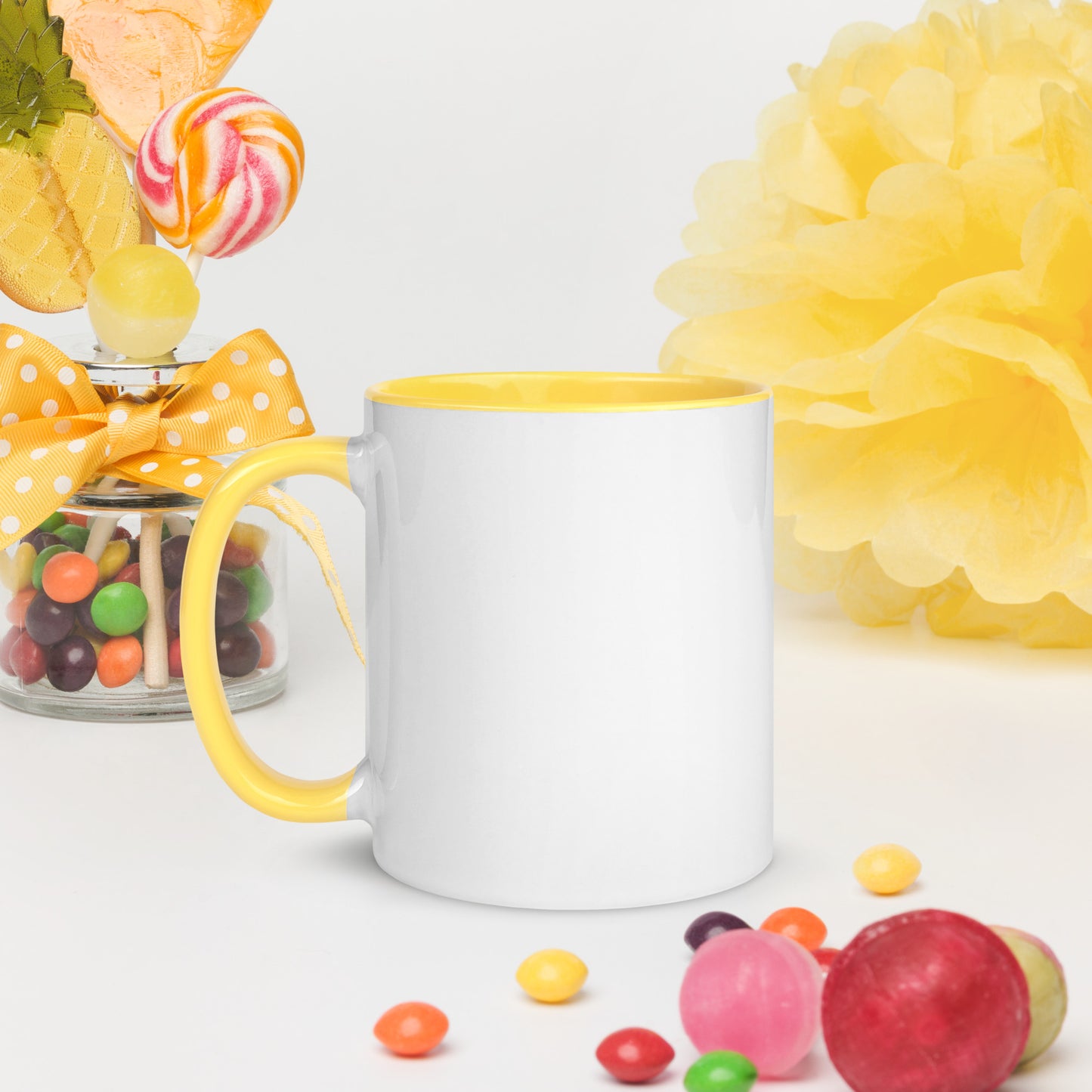 Hybrid Sunflower Frame Mug with Color Inside