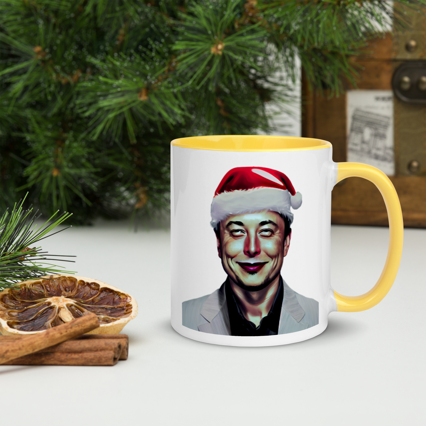 Santa Musk Mug with Color Inside