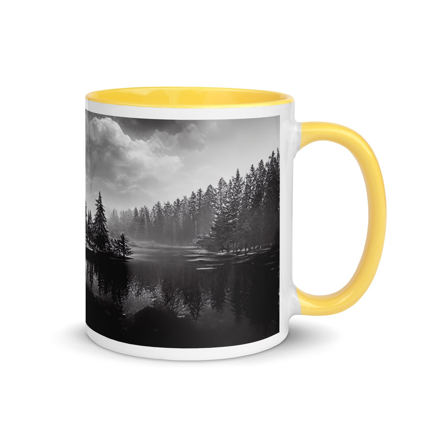 Northern Lake Mug with Color Inside