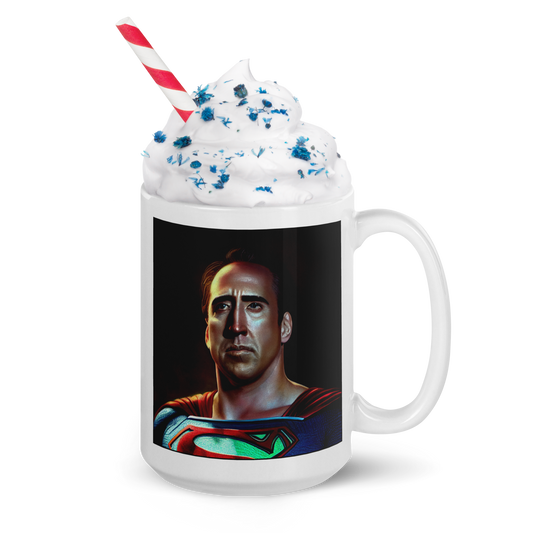 Super Cage White glossy mug